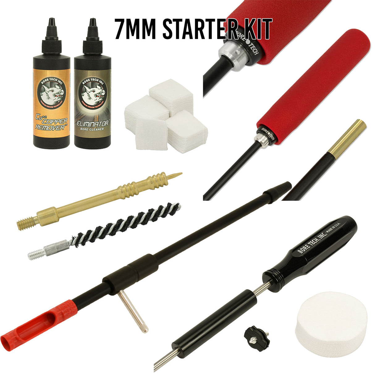 Complete Rifle Starter Cleaning Kit - 7mm