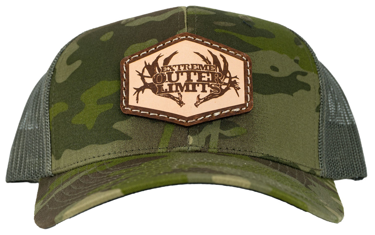 EOL Leather Patch Hat - Multicam/Green