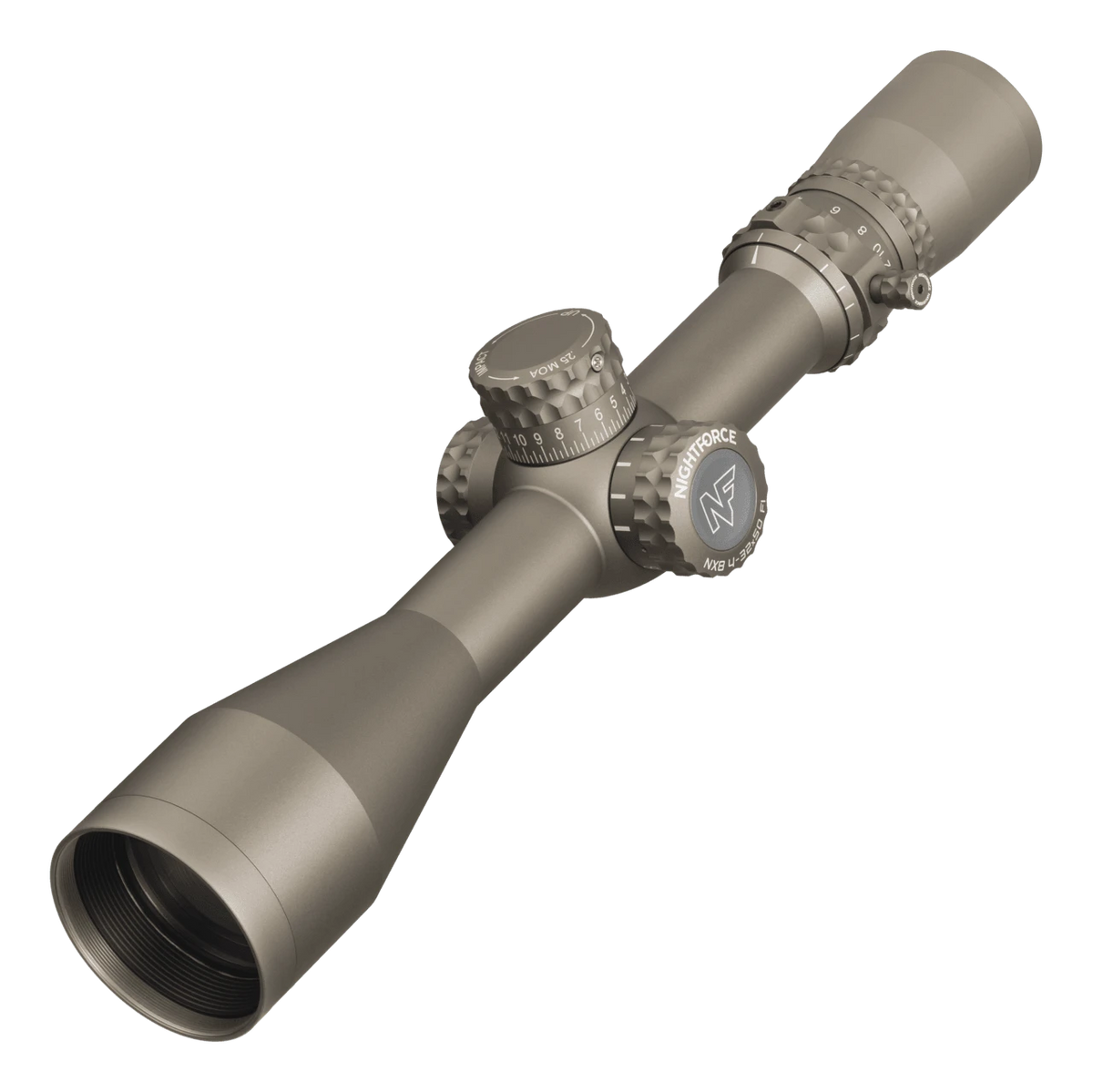 Nightforce NX8 4-32x50mm F1 ZeroStop .250 MOA DigIllum PTL MOAR