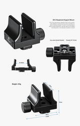 Lightweight Rifle Clamp Mount | Arca Compatible + 3/8"