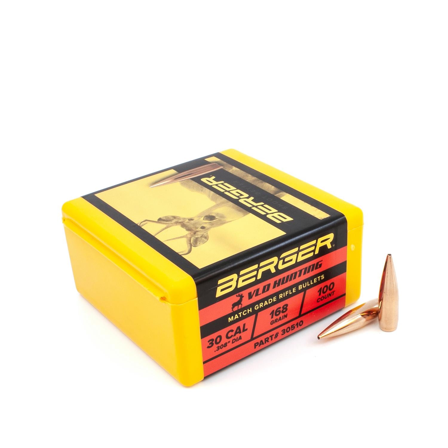 Berger 30 cal 168 gr VLD Hunting