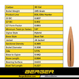 Berger 30 cal 245 gr Elite Hunter