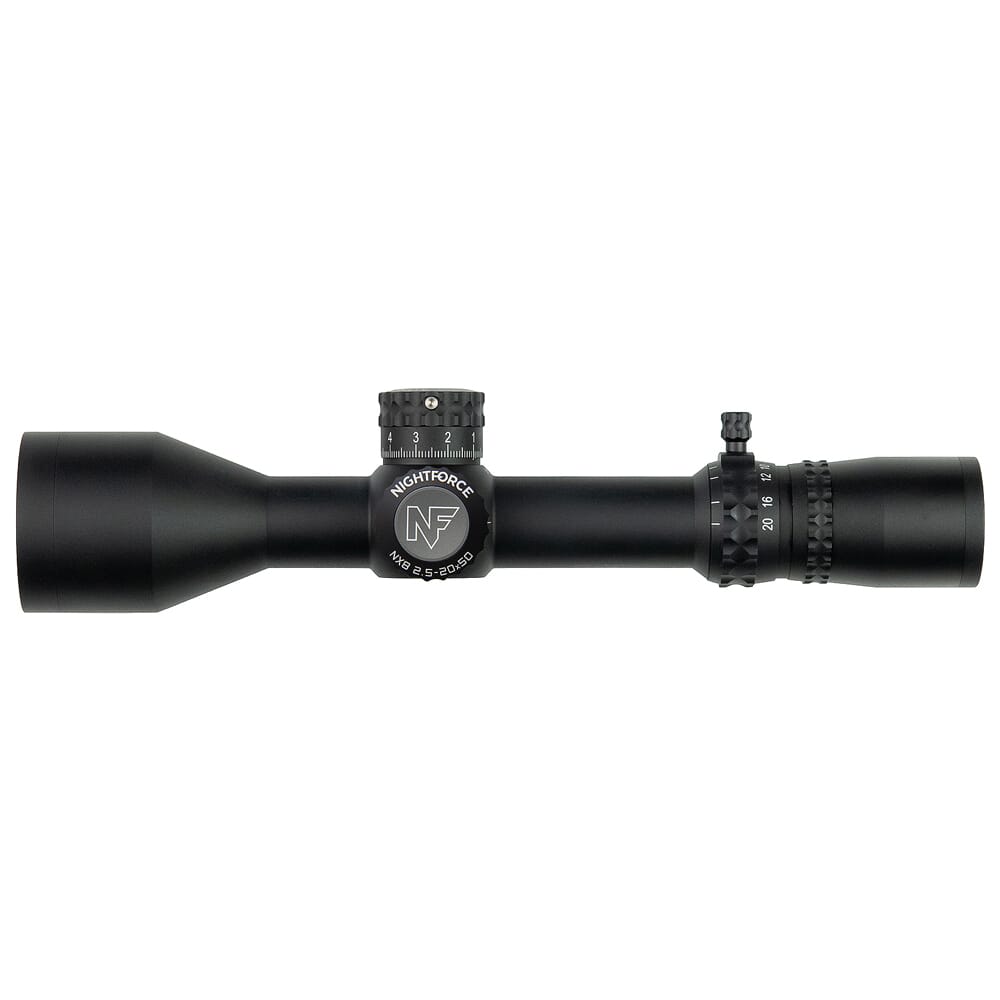 Nightforce NX8 4-32x50mm F1 ZeroStop .250 MOA DigIllum PTL MOAR