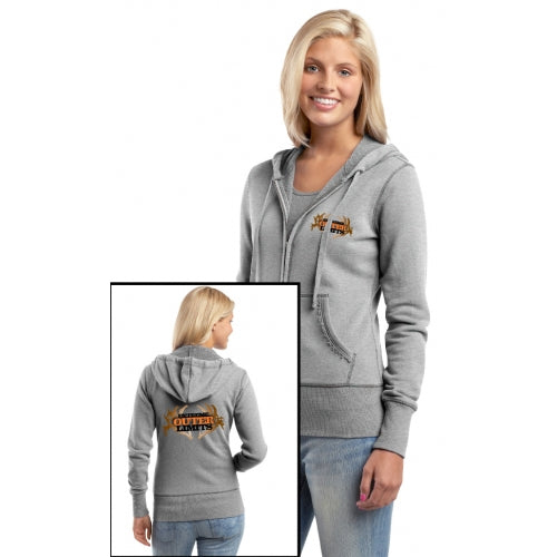 EOL JUNIOR Ladies Hooded Zip-Up