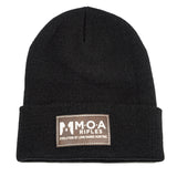 MOA Leather Patch Beanie