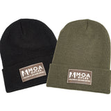 MOA Leather Patch Beanie
