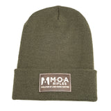 MOA Leather Patch Beanie