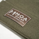 MOA Leather Patch Beanie