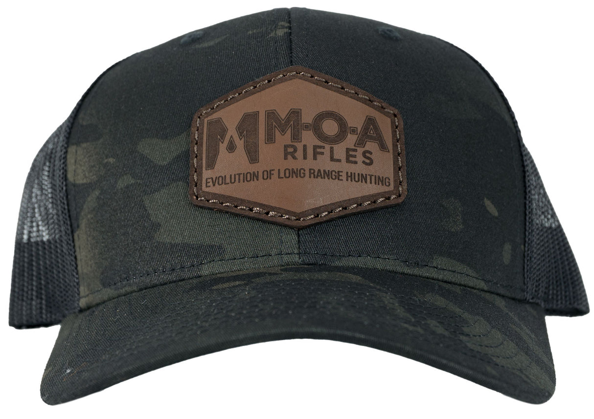 MOA Leather Patch Hat - Camo/Black