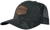 MOA Leather Patch Hat - Camo/Black