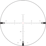 MOAR-T - Nightforce customers asked for a finer version of our MOAR™ reticle for even more precision at extreme ranges, and our new MOAR-T™ delivers. .0625 MOA lines, with 1 MOA elevation and windage markings. Allows accurate rangefinding and holdover estimation at the longest distances. Center Illumination only.