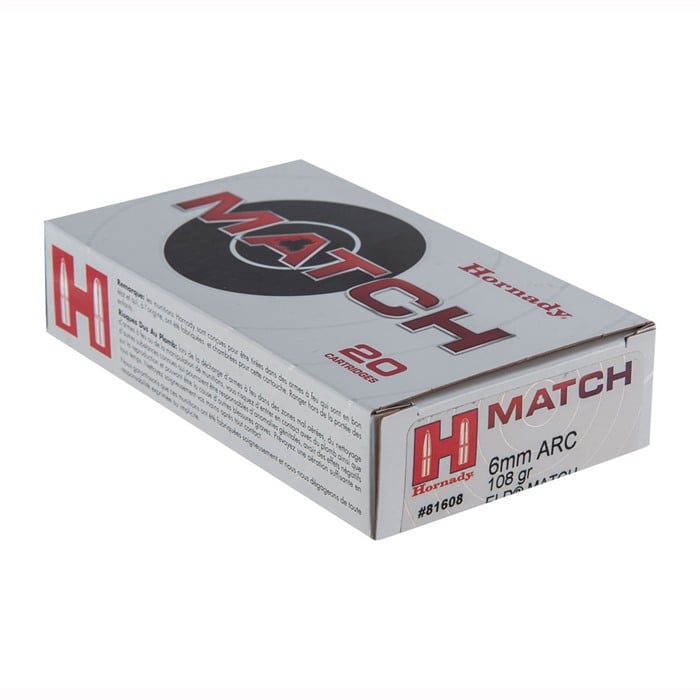 Hornady Match 6mm ARC, 108gr ELD Match, 20/Box