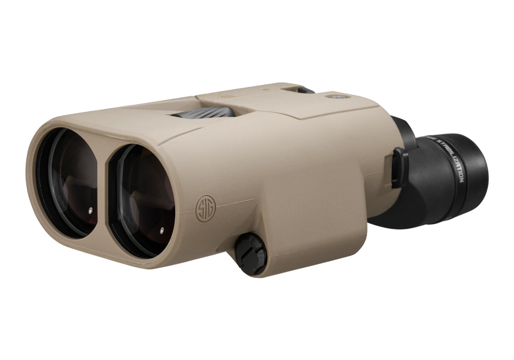 SIG Sauer ZULU6 HDX PRO 18x50mm image stabilized binocular in Flat Dark Earth, left hero view