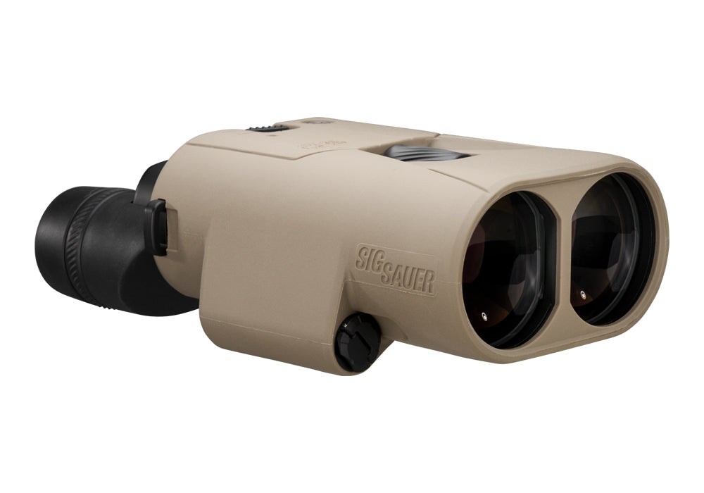 SIG Sauer ZULU6 HDX PRO 18x50 binocular right hero view showing FDE thermoplastic body