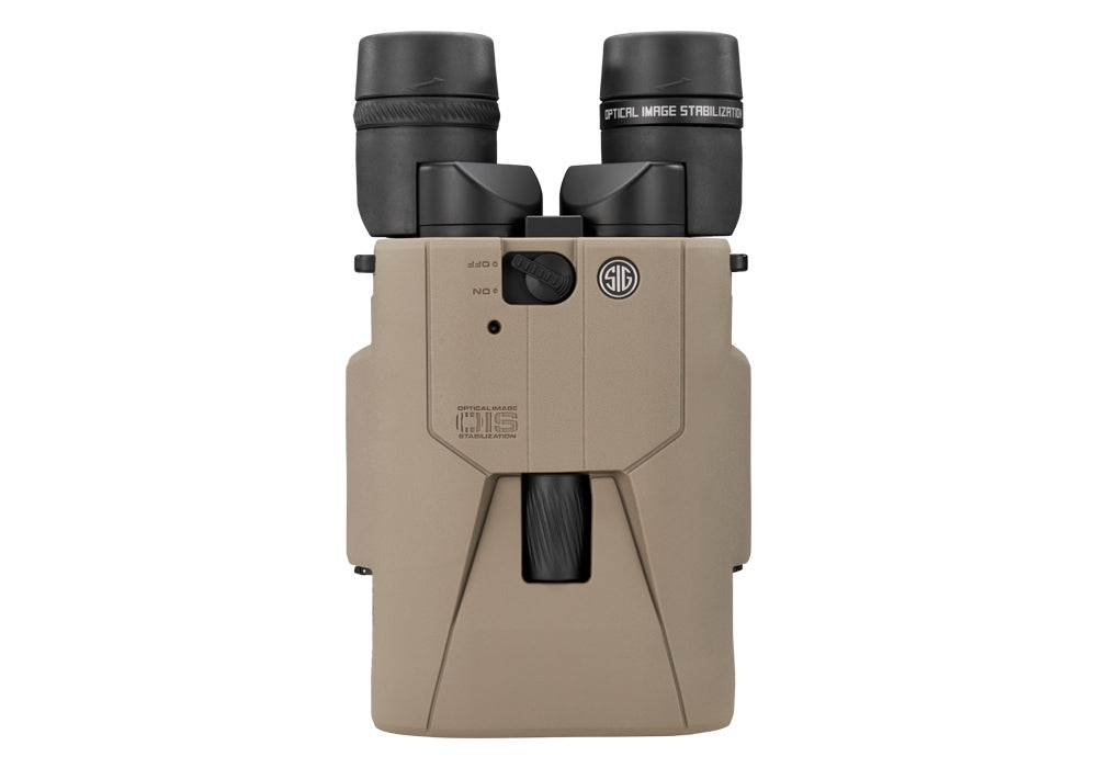 ZULU6 HDX PRO 18x50 binocular top view showing OmniScan OIS controls and focus wheel