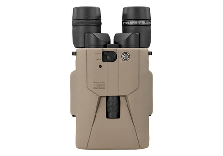 ZULU6 HDX PRO 18x50 binocular top view showing OmniScan OIS controls and focus wheel